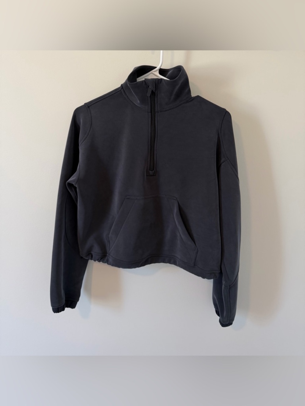 Lululemon Brushed Softstreme Half Zip Pullover Black Women’s Size 2
